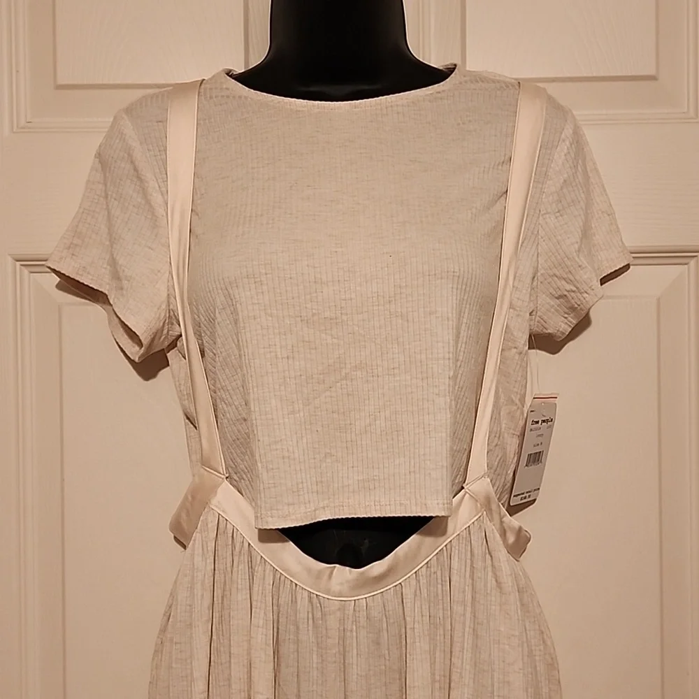 Free People Brookside Two Piece Set NWT Ivory Cream Medium